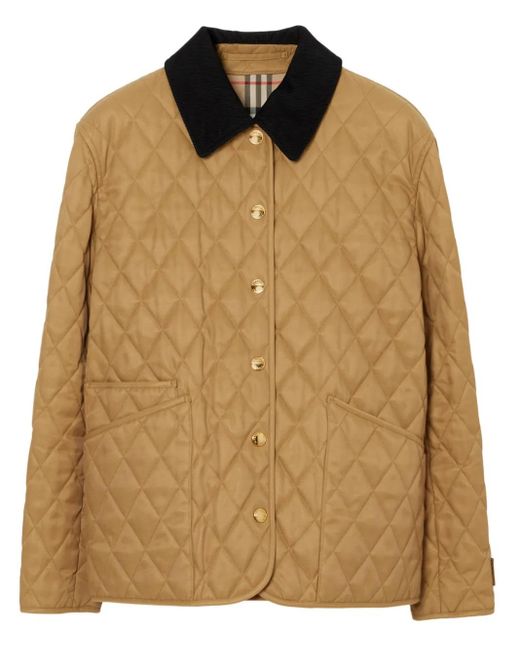 Burberry Brown Quilted Puffer Jacket