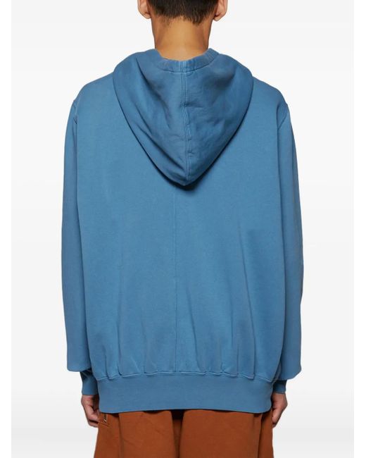 メンズ Rick Owens グラフィック パーカー Blue