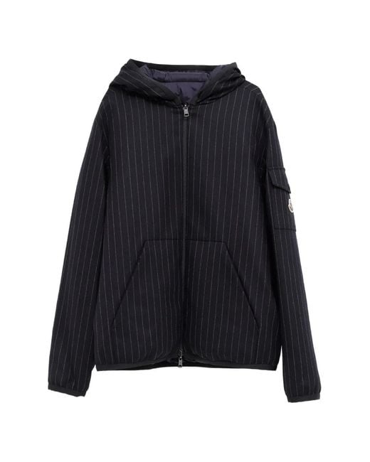 Moncler Black Ceze Reversible Hooded Short Jacket for men