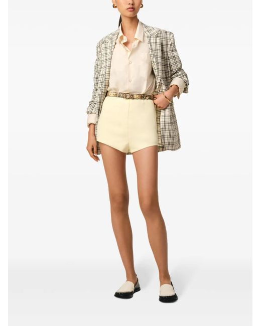 AMI Natural High Waist Mini Short