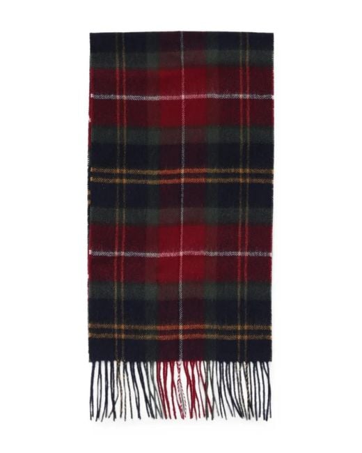Barbour Red Tartan Scarf for men