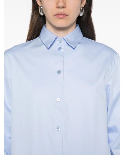 Max Mara Blue Fiacre Long-Sleeve Shirt