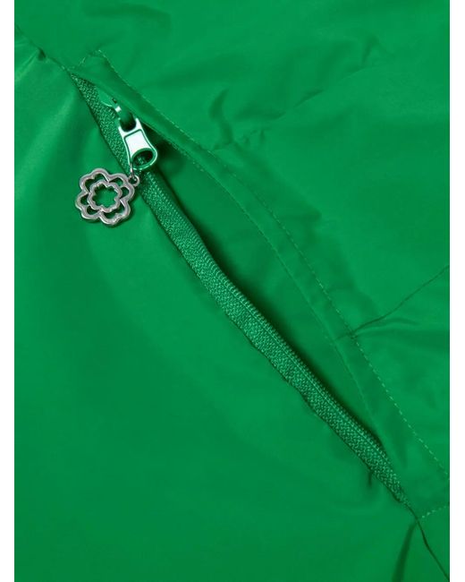 Maje Green Tie-Up Waterproof Hood