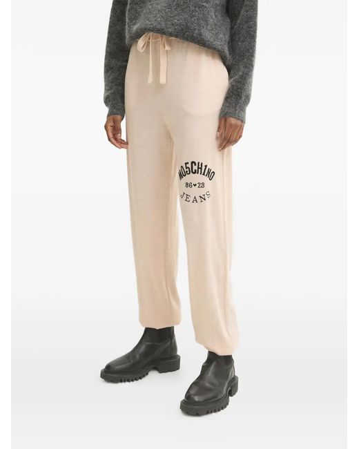 Moschino White Pantalon À Lien De Resserrage