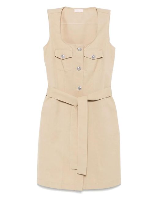Liu Jo Natural Cotton Mini Dress