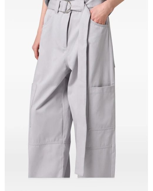 MSGM White Belted Cargo Pants