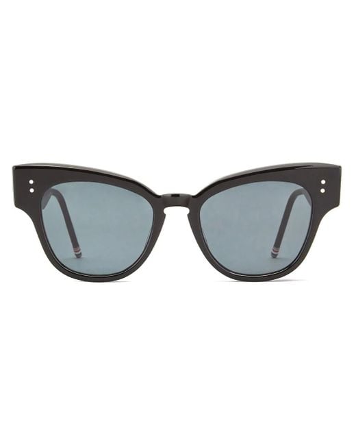 Thom Browne Brown Cat-Eye Frame Sunglasses