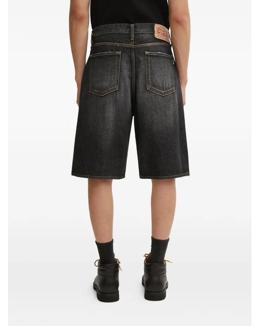 A Bathing Ape Black Twin Sta Graphic Shorts for men