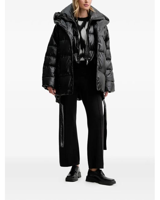 MMC Studio Black Hooded Belted Jacket