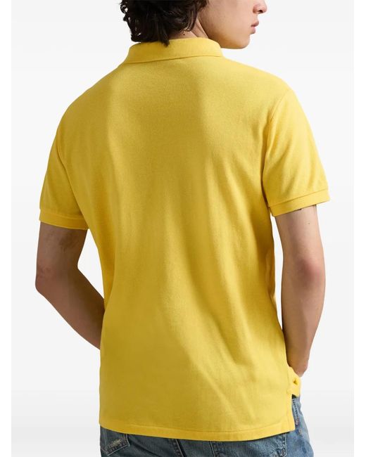 Polo The Iconic À Design Côtelé Polo Ralph Lauren pour homme en coloris Yellow