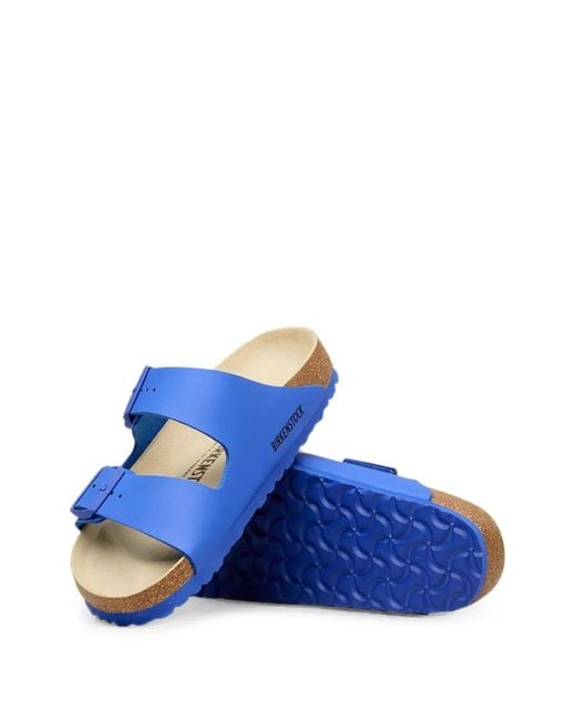 Birkenstock Blue Arizona Buckle-Fastening Slides