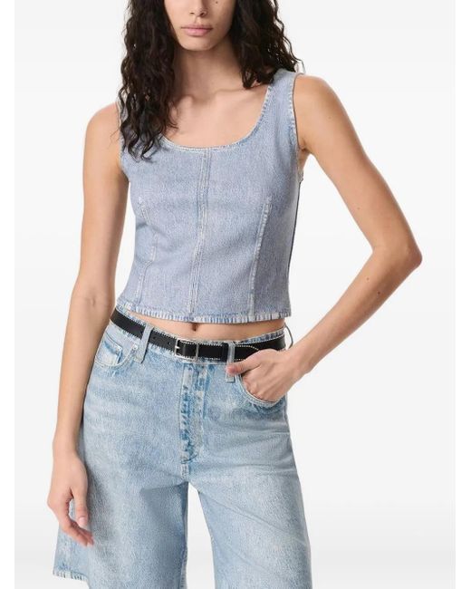 Rag & Bone Gray Denim Vest