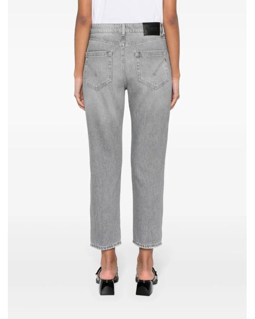 Dondup Gray Koons Stud-Embellished Jeans