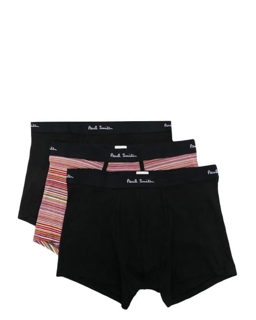 メンズ Paul Smith ロゴ ボクサーパンツ セット Black