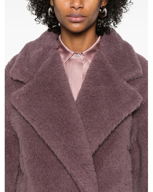 Max Mara Purple Wool Coat