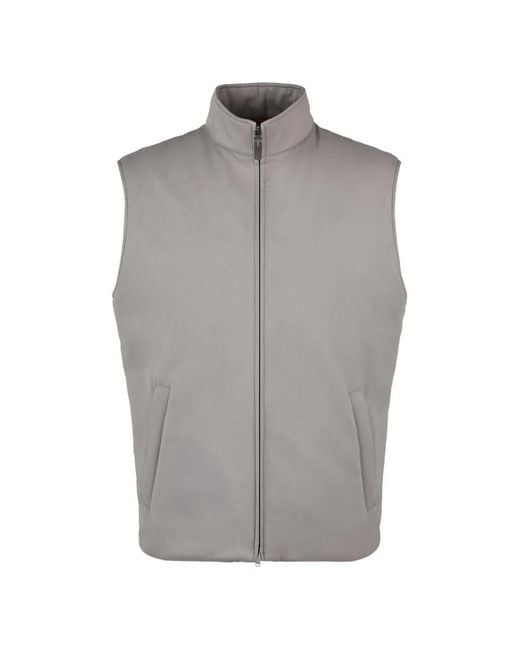 Tod's Gray Padded Vest for men