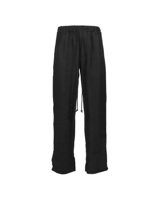 Song For The Mute Black Drawstring Track Pants for men