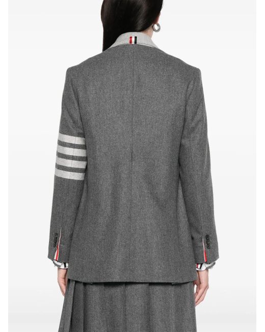 Thom Browne Gray Flannel Blazer Set