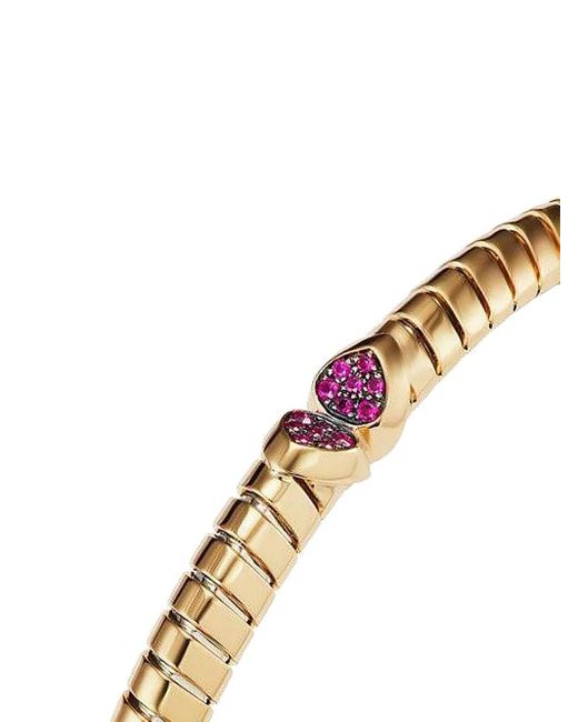 Marina B Metallic 18K Trisolina Ruby Bangle Bracelet