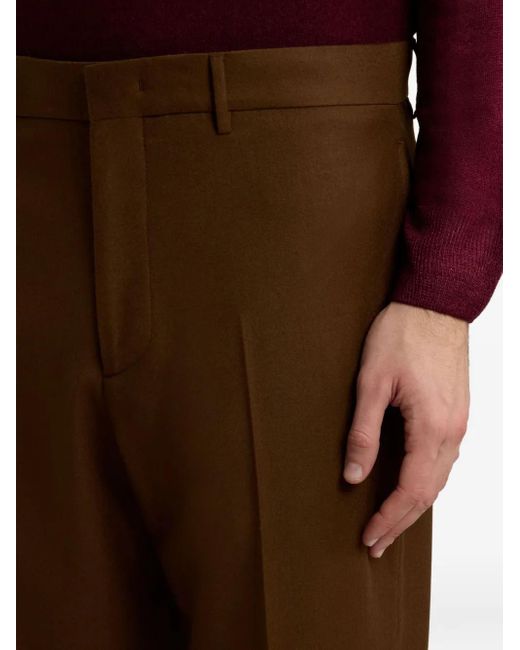 Etro Brown Welt-Pockets Tailored Trousers for men