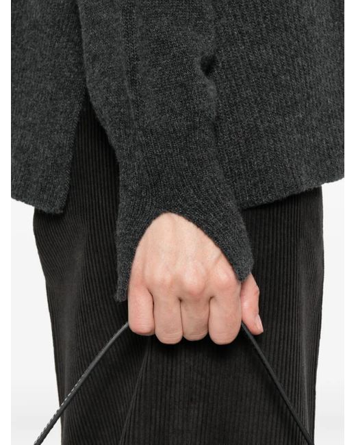 Roberto Collina Black Pullover mit rundem Ausschnitt