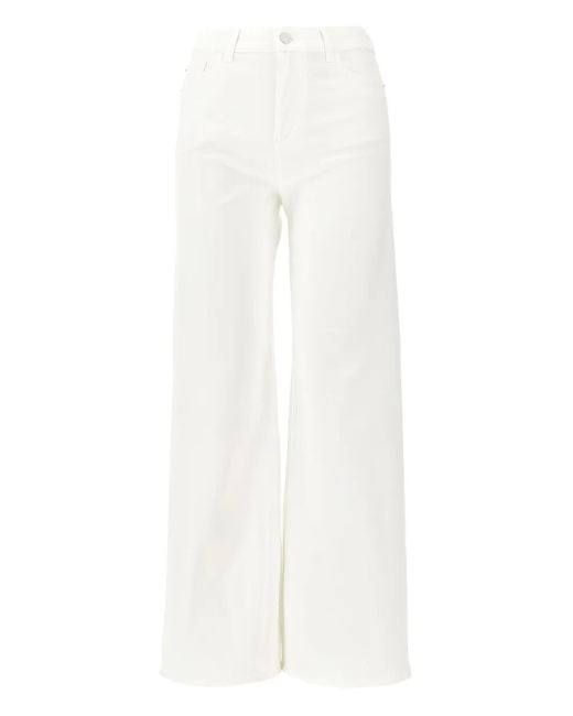 Pantalon Court Boutonné Emporio Armani en coloris White