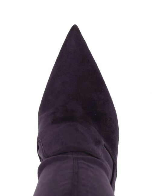 Le Silla Purple Eva 120Mm Suede Thigh-High Boots