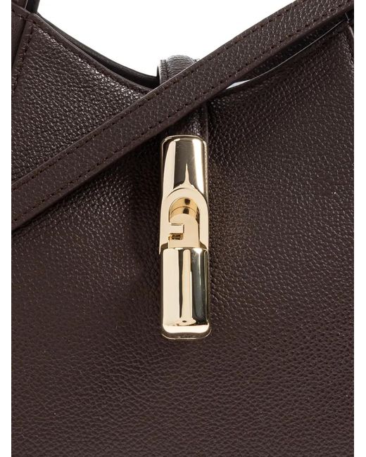 Furla Brown Small Goccia Tote Bag