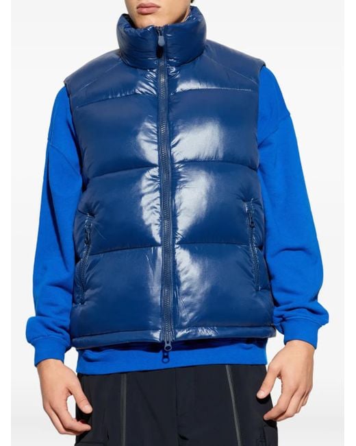 Save The Duck Blue Ailantus Padded Zip-Up Jacket for men
