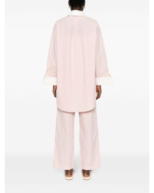 Camicia Maye a righe di By Malene Birger in Pink