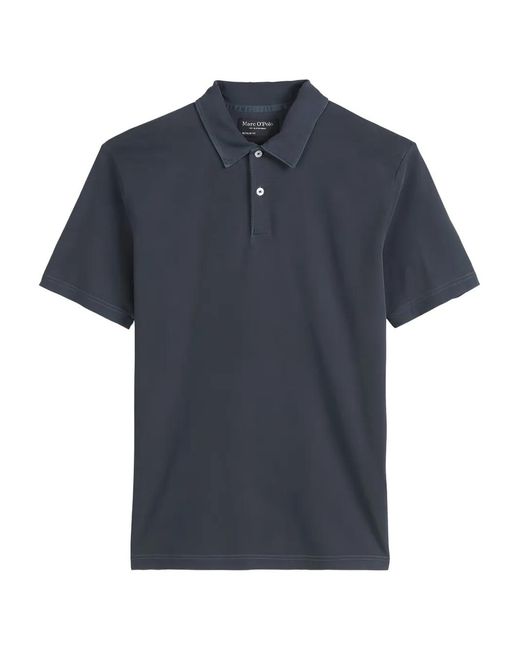 Marc O' Polo Blue Short-Sleeve Polo Shirt for men