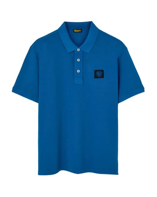 Blauer Blue Logo-Detail Cotton Polo Shirt for men