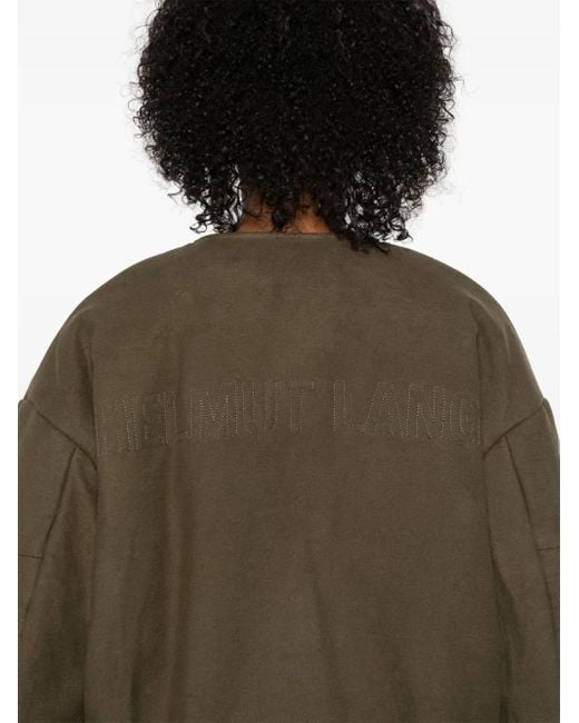 Helmut Lang Green Cocoon Bomber Jacket