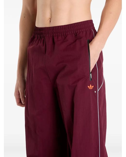 Adidas Red Venice Side Stripe Trousers