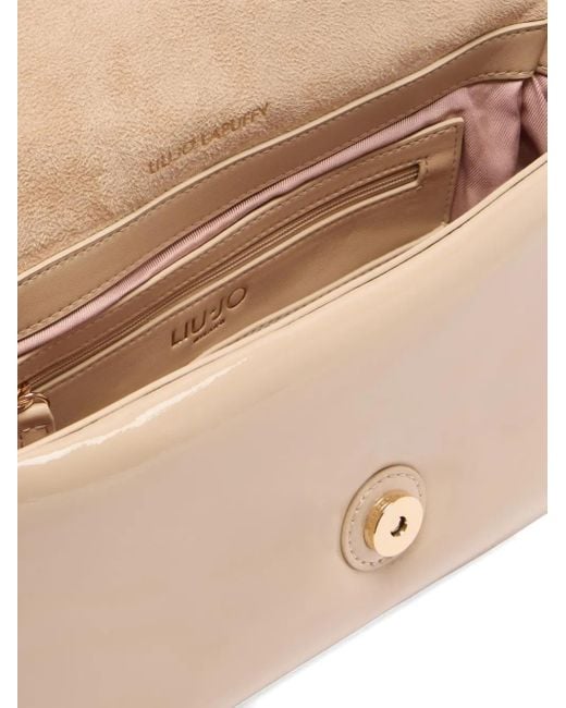 Liu Jo Natural Medium Lapuffy Chain-Strap Satchel Bag