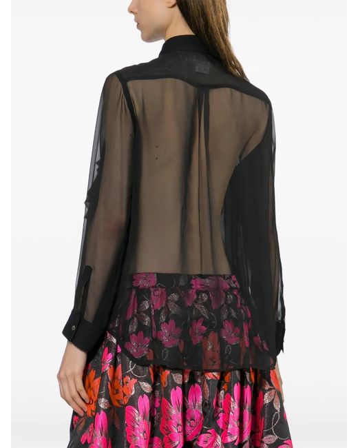 Comme des Garçons Black Ruffled Shirt