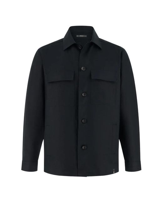 Boggi Blue Link Shacket for men