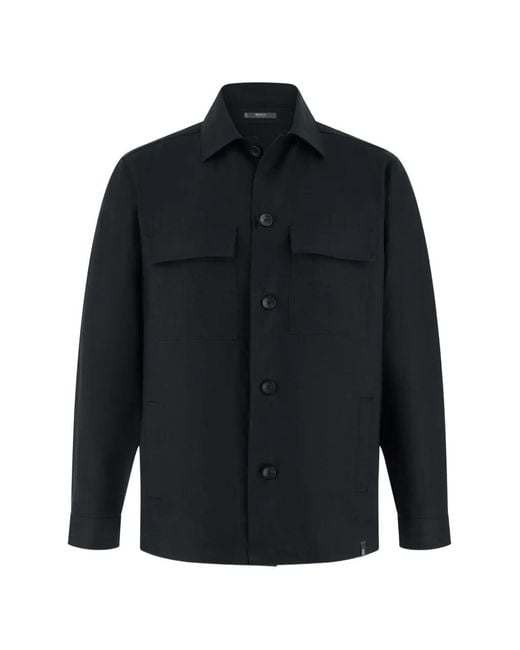 Boggi Blue Link Shacket for men