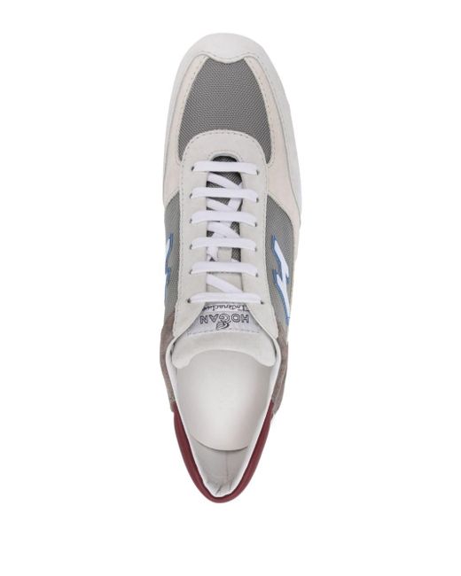 Hogan White Interactive Lace-up Sneakers for men