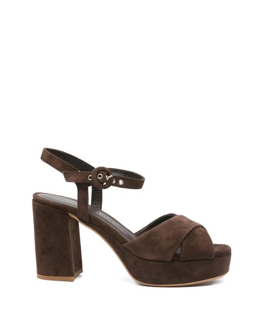 Julie Dee Brown Platform-Heel Sandals