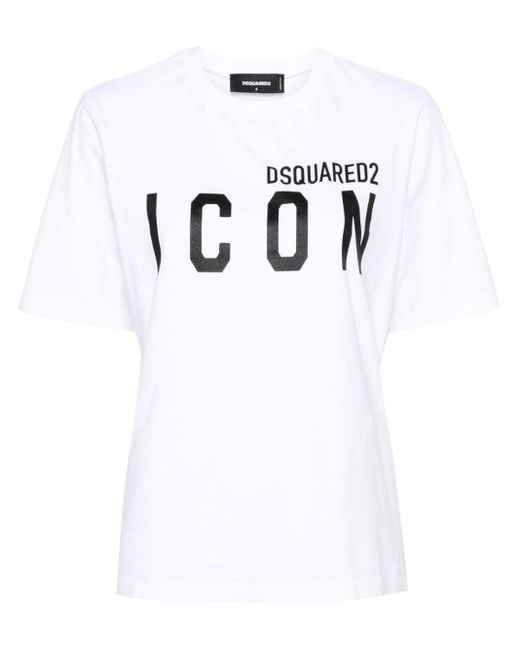 T-shirt con stampa di DSquared² in White