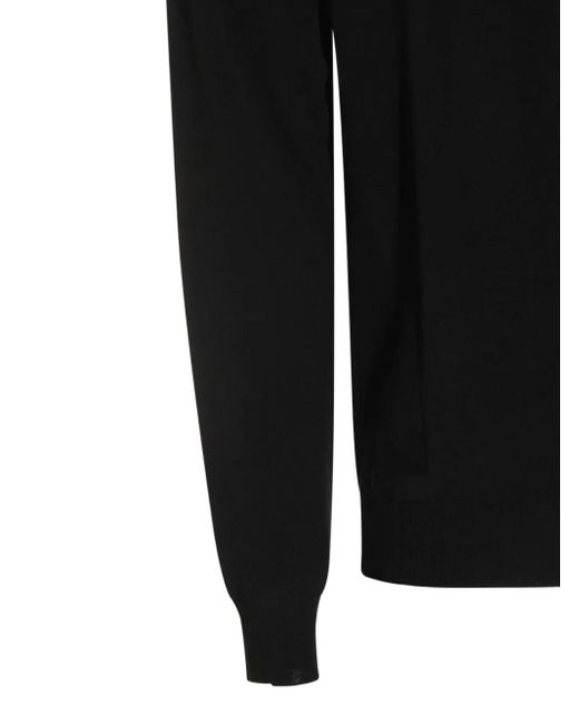 Zanone Black Crew-Neck Sweater for men