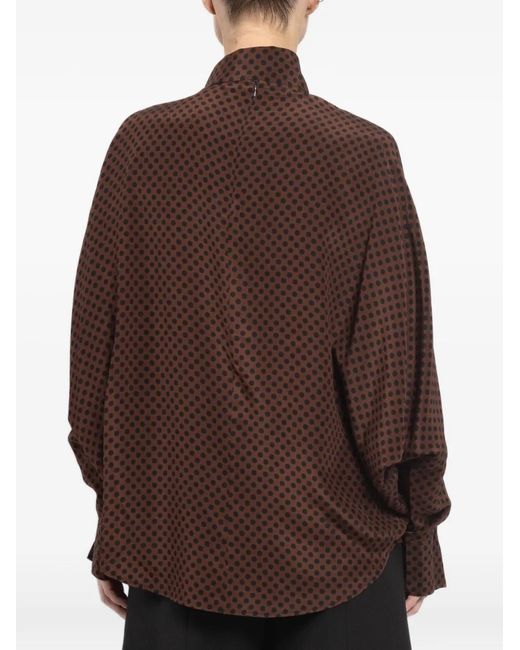 Petar Petrov Brown Circles Blouse