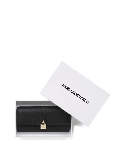 Karl Lagerfeld Black K/Autograph Portemonnaie Mit Schloss