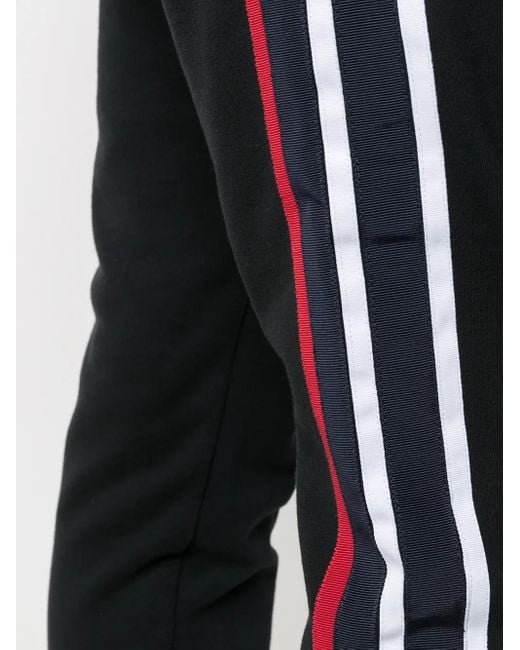 メンズ Paul & Shark by Greg Lauren サイドストライプ トラックパンツ Black