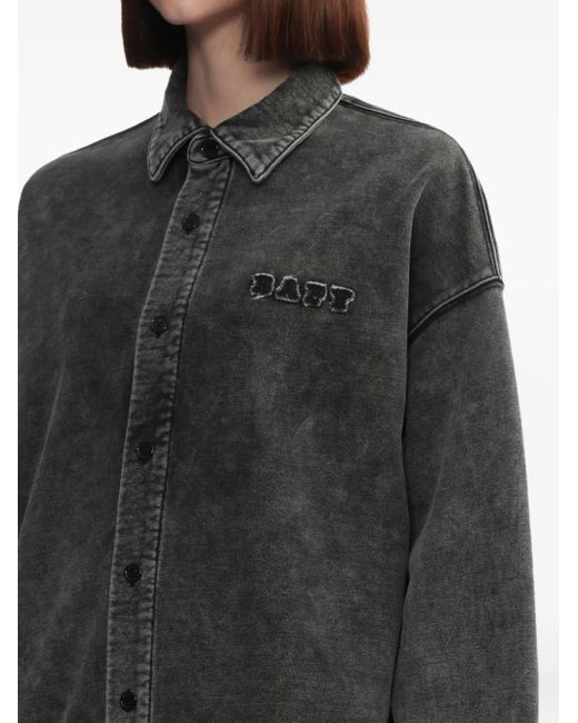 BAPY BY *A BATHING APE® Black Button-down-Hemd mit Logo