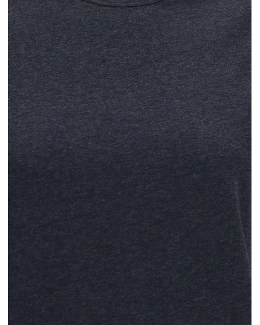 Brunello Cucinelli Blue Crew-Neck T-Shirt