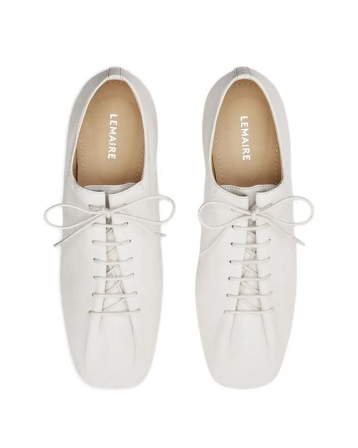Derby Stringate di Lemaire in White