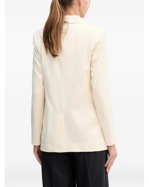 Benetton Natural Double-Breasted Button Top
