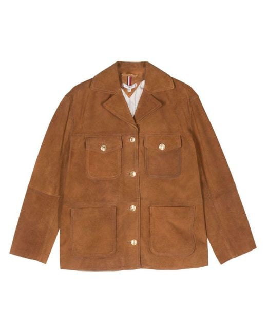 Tommy Hilfiger スエード ジャケット Brown